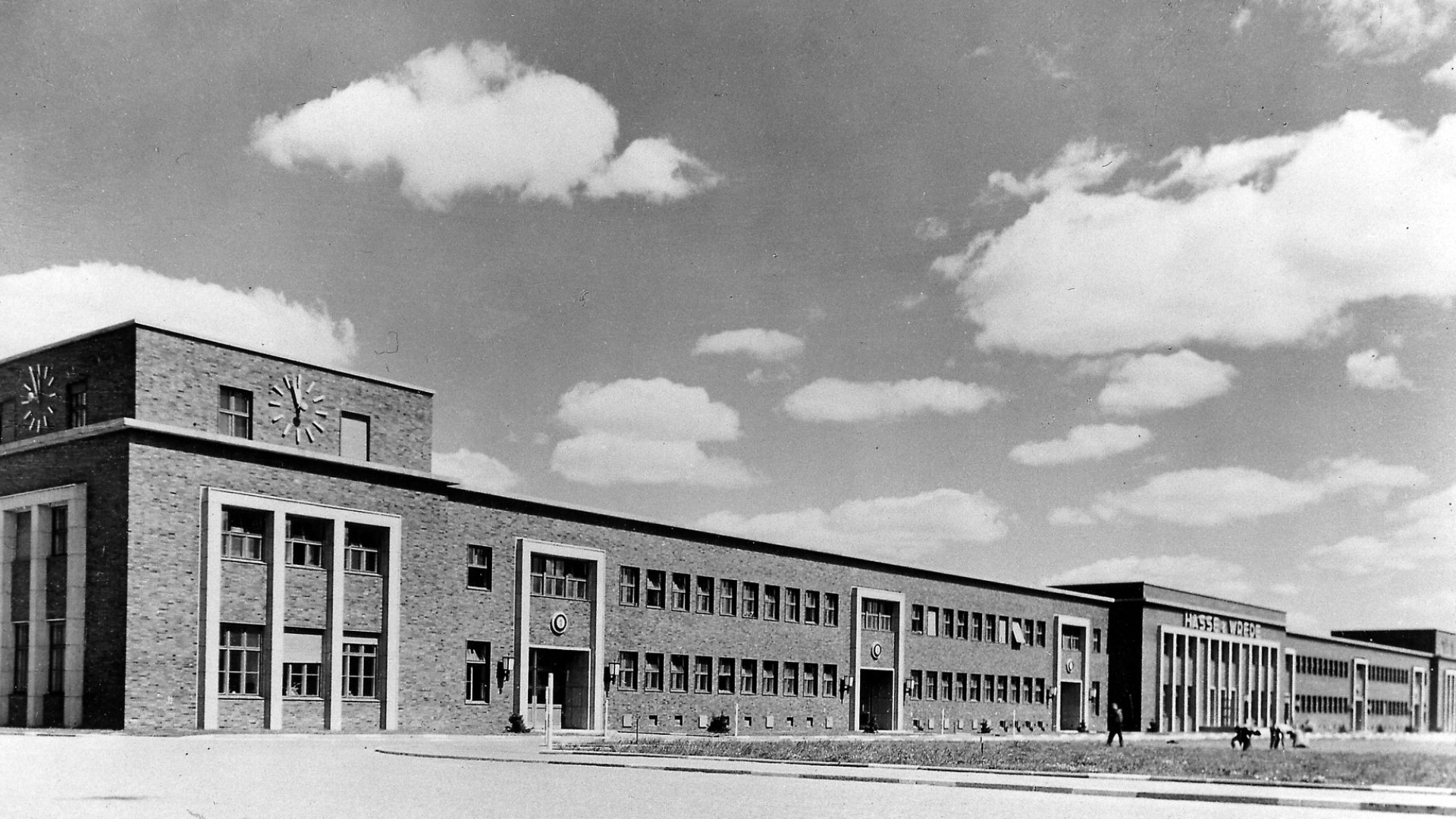 Neubau der Carl Hasse & Wrede GmbH in Berlin Marzahn, historische Aufnahme um 1941