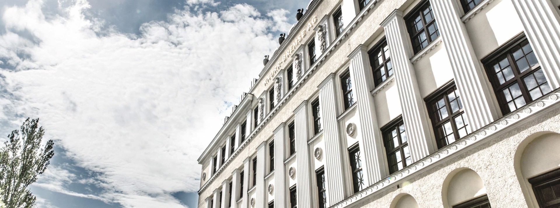 Historic building of Knorr-Bremse AG at the company headquarters in Munich