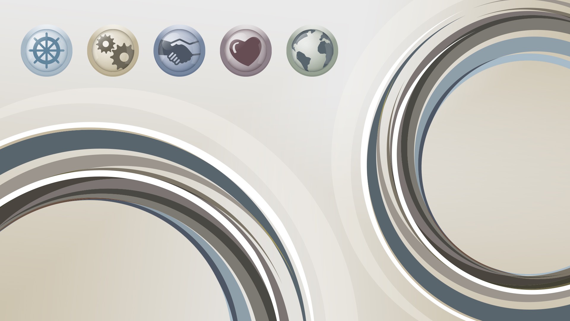 Graphic representation of the corporate values of Knorr‑Bremse shown as icons