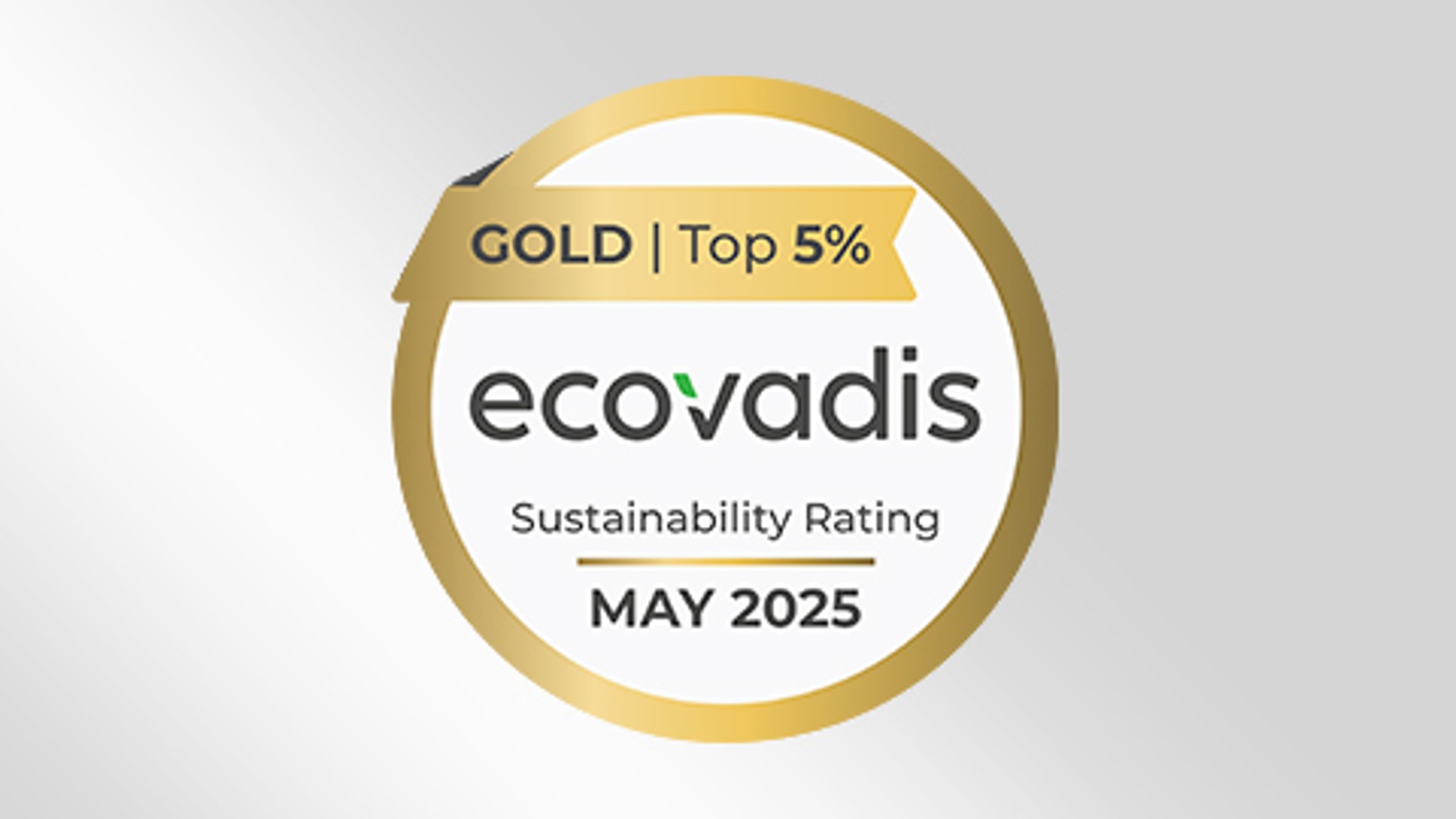 Logo of EcoVadis, a sustainability rating agency that evaluates Knorr‑Bremse’s sustainability performance