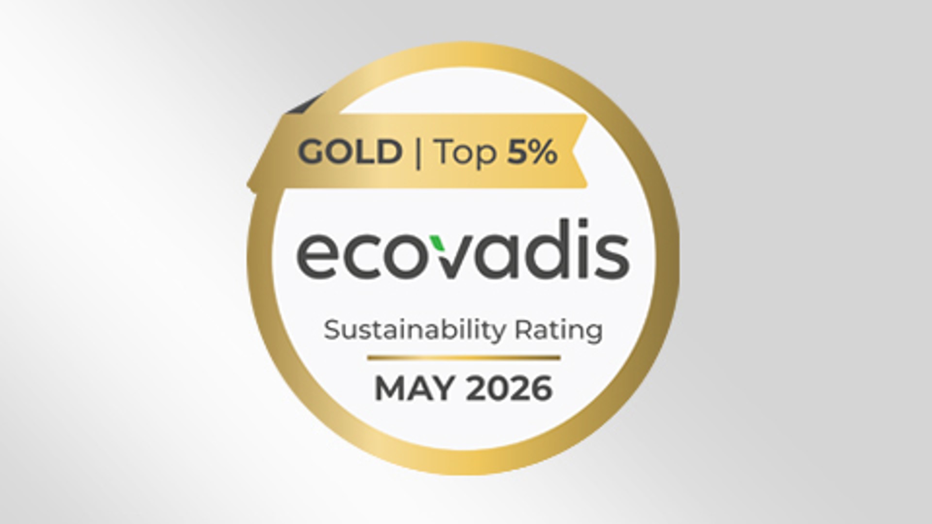 Logo of EcoVadis, a sustainability rating agency that evaluates Knorr‑Bremse’s sustainability performance